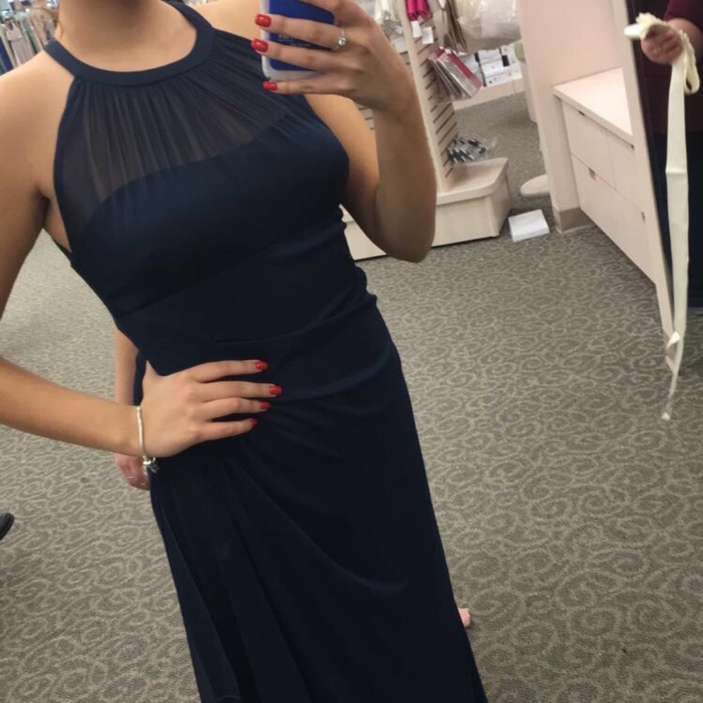 Navy bridesmaid dress